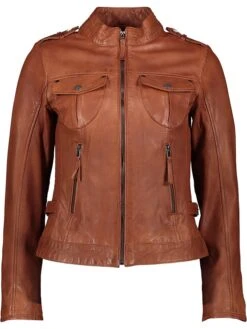 Lederjacke "Linea" In Camel