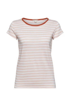 Edc By Esprit T-Shirt Mit Streifenmuster Dusty Nude