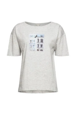 ESPRIT T-Shirt Mit Fotoprint Light Grey