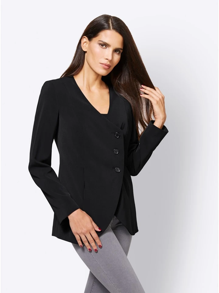 Heine Blazer In Schwarz 4 Heine Blazer In Schwarz – Bild 2