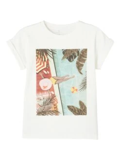 NAME IT Schlauchschal - Kurzarm - Rundhals White Alyssum