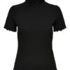 ONLY T-Shirts ONLEMMA S/S HIGHNECK In Schwarz -ONLY || Vero Moda || Regatta Verkäufe only t shirts onlemma s s highneck in schwarz