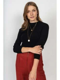 Kaschmir-Pullover "Kylie" In Schwarz