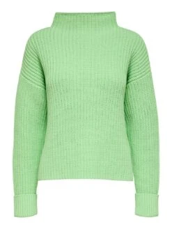 Selected Femme Rollkragen Strickpullover Mit Schlitzen SLFSELMA In Grün