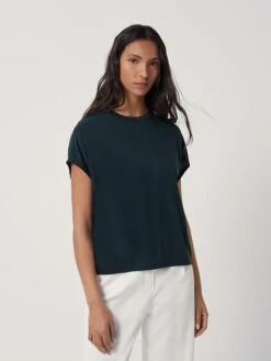 Someday Shirt "Kanja" In Dunkelgrün