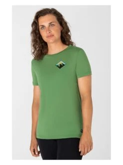 Super.natural Shirt " Best Day" In Grün