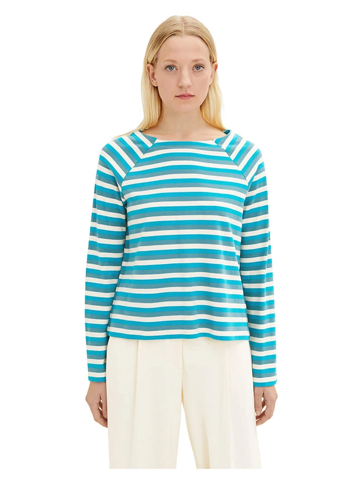 Tom Tailor Longsleeve In Türkis 4 Tom Tailor Longsleeve In Türkis – Bild 2