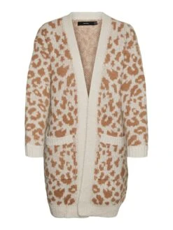 ONLY || Vero Moda || Regatta Verkäufe 11 Vero Moda Cardigan "Zelmaleo" In Weiß/ Hellbraun